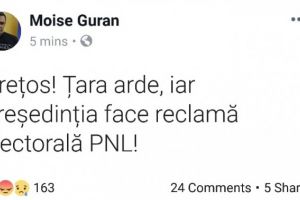 S-a prins si propaganda cum sta treaba cu Iohannis. Moise Guran il face 