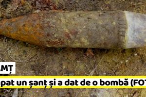 NEAMȚ: A săpat un şanţ şi a dat de o bombă (FOTO)