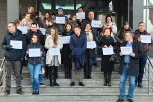 VIDEO Protest al procurorilor braşoveni faţă de modificările legilor Justiţiei