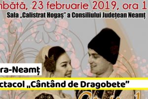 NEAMȚ: Spectacol „Cântând de Dragobete”, sâmbătă, 23 februarie, la Piatra-Neamţ