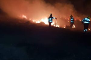 Incendiul de pe o suprafaţă de 3 km din Scoarţa a fost lichidat! Cetăţenii au sărit în ajutorul autorităţilor