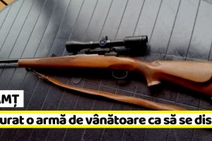 NEAMȚ: Au furat o armă de vânătoare ca să se distreze