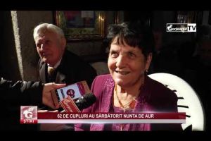62 DE CUPLURI AU SĂRBĂTORIT NUNTA DE AUR