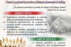 CAMPANIE ”ÎMPREUNĂ SPUNEM NU BULLYING-ULUI!”