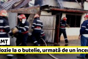 NEAMȚ: Explozie la o butelie, urmată de un incendiu, într-o locuinţă