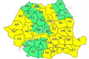 Vineri, Dâmboviţa intră sub o avetizare Cod Galben de vânt puternic