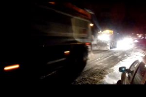 Video:  Ninsori în tot judeţul Gorj! Drumarii intervin!