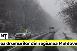 NEAMȚ: Cum se circulă pe drumurile naţionale din regiunea Moldovei (23 februarie)