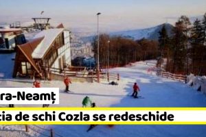 NEAMȚ: Pârtia de schi Cozla se redeschide