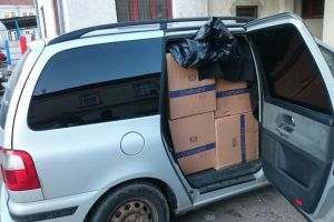 FOTO/VIDEO. Captură impresionantă de ţigări în Satu Mare! Acţiune de amploare a poliţiştilor de frontieră