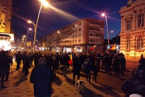 Protest în Bacău