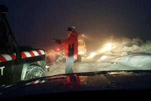 Salvaţi dintr-o furtună albă cum nu s-a mai văzut