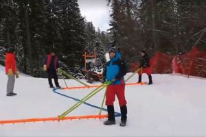 VIDEO Pârtiile din Poiana Braşov, injectate cu apă