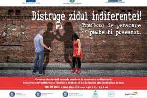 „Distruge zidul indiferenţei!”, campanie naţională de prevenire a traficului de persoane ...