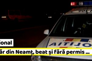 Naţional: Tânăr din Neamţ, beat şi fără permis, a intrat cu maşina într-un gard