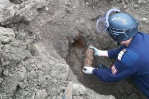 FOTO: 9 proiectile descoperite în această dimineaţă la Eremitu!