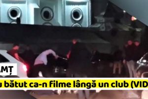 NEAMȚ: S-au bătut ca-n filme lângă un club din Neamţ