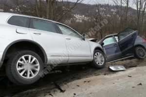 DN 71: Accident după ce un şofer ar fi adormit la volan