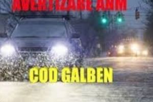 Avertizare ANM. Cod galben de viscol în cinci judeţe. Află zonele afectate
