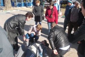 „Test” în faţa Primăriei Piteşti