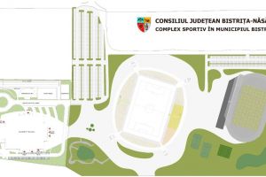 Planuri Consiliul Judeţean + Primăria Bistriţa: Complex Sportiv în Wonderland, parc în locul stadionului