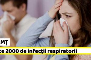 NEAMȚ: Peste 2000 de infecţii respiratorii şi 10 cazuri de gripă în ultima săptămână