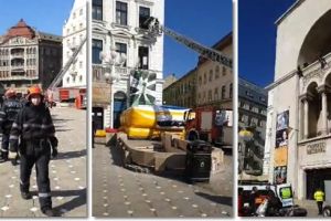 Ziua Protecţiei Civile, sărbătorită de pompieri cu demonstraţii în centrul Timişoarei