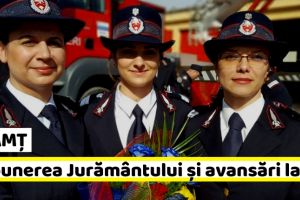 NEAMȚ: Ceremonie de depunere a Jurământului Militar şi avansări în grad la ISU Neamţ (FOTO)