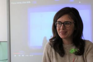FOTO. Elise Wilk a familiarizat elevii Liceului „Gheorghe Șincai“ cu „Pisica verde“ şi cu dramaturgia contemporană