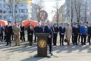 FOTO: Pompieri avansaţi în grad de Ziua Protecţiei Civile