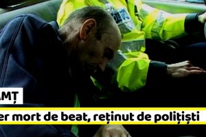 NEAMȚ: Șofer mort de beat, reţinut de poliţişti