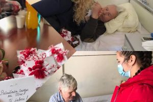 Bolnavii din spitalul municipal câmpulungean, vizitaţi în prima zi de Mărţişor de elevi ...