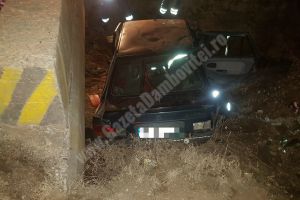 PRISEACA: Șofer rănit după ce a ieşit cu maşina în decor