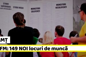 NEAMȚ: AJOFM: 149 NOI locuri de muncă, comunicate în această săptămână
