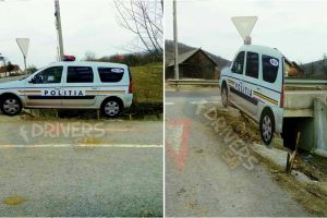 FOTO. Sperietoare pentru vitezomani. Ce metodă au găsit poliţiştii pentru a-i tempera pe şoferi