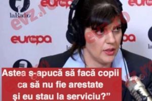 Episoade incredibile din viaţa lui Kovesi dezvăluite de jurnalista Sorina Matei: Astea s-apucă să facă copii ca să nu fie arestate şi eu stau la serviciu?” 
