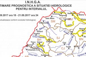 HARTA. Cod galben şi de inundaţii la Satu Mare! Pot apărea viituri!