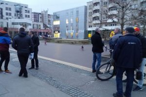 FOTO. Protest restrâns în centrul municipiului Satu Mare