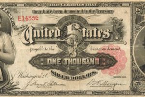 Trei dintre cele mai rari bancnote americane, scoase la licitaţie. Valorează 8 milioane de dolari
