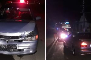 FOTO Accident la Apoldu de Jos – Două maşini implicate şi un rănit