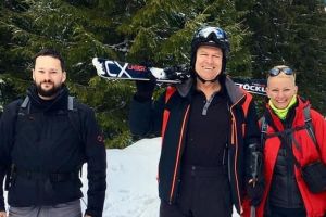 Preşedintele Klaus Iohannis a schiat în weekend la Păltiniş