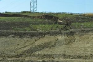 Imagini cu alunecarea de teren de pe autostrada Sebeş - Turda - VIDEO