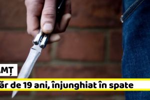 NEAMȚ: Un tânăr a ajuns la spital după ce a fost înjunghiat în spate