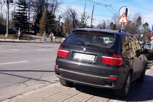 Șeful Horticultura, cu BMW-ul pe pavajul din Piaţa Victoriei: „Nu am stat să mă chefuiesc”