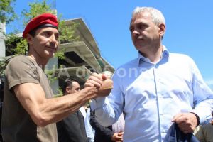 Luciana Mera, de la Inalta Curte, iese la pensie. In fata ei s-au aflat Liviu Dragnea si Radu Mazare  