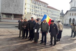 Rezerviştii militari, protest la Târgu-Jiu