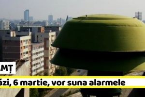 NEAMȚ: Astăzi, 6 martie, vor suna sirenele de alarmare (EXERCIȚIU!)