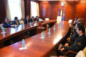Delegatie a Fortelor Navale Romane si a Fortelor Navale ale Republicii Turcia, primita la Primaria Constanta