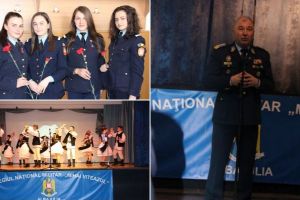 FOTO: Ziua Femeii la Colegiul Militar ”Mihai Viteazul” din Alba Iulia. Flori, cuvinte frumoase şi un spectacol artistic plin de graţie şi sensibilitate