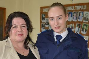 Studentă şi viitoare jandarmeriţă model